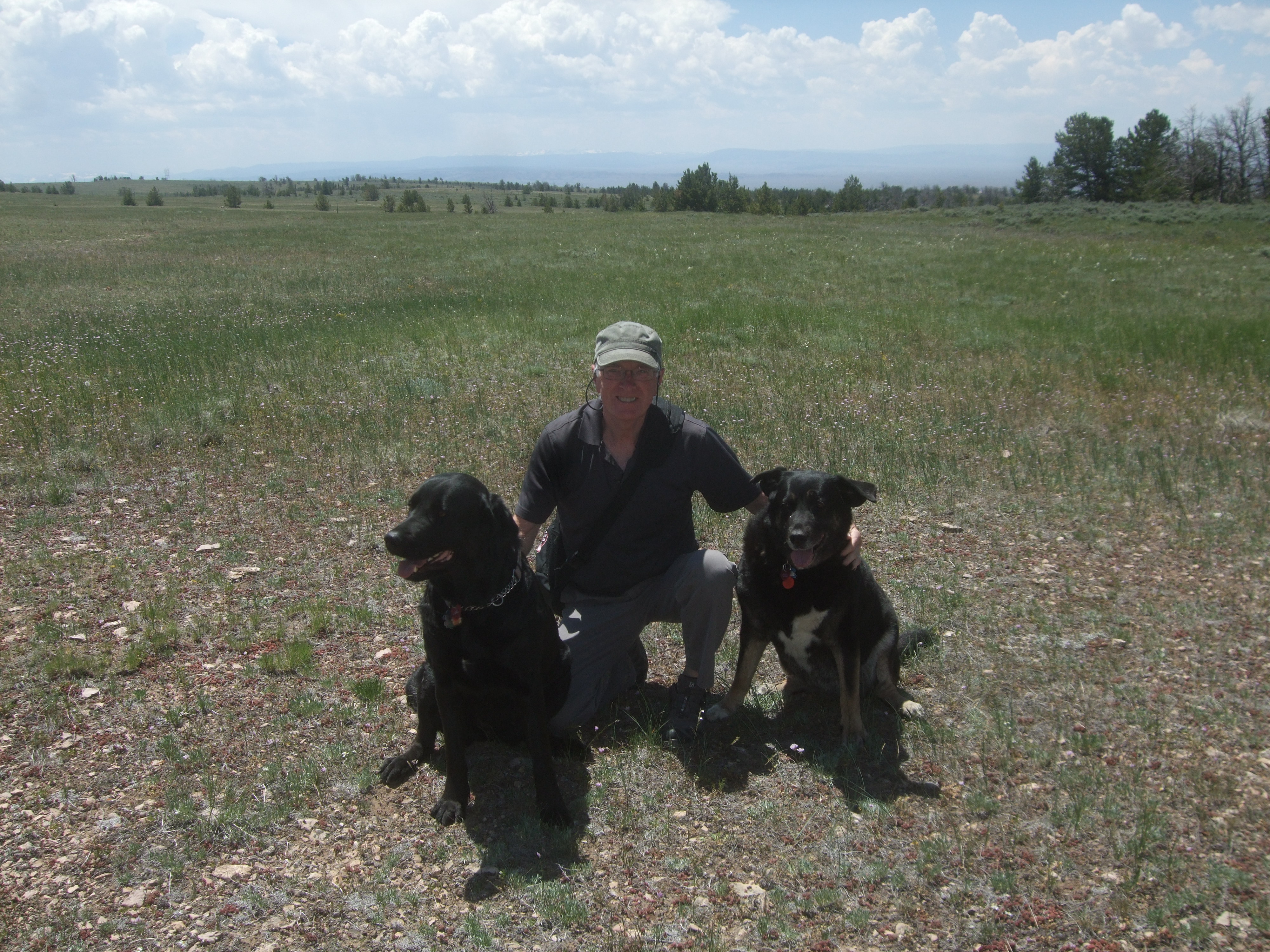 Bill and his 2 buddies - Luck and Sierra