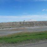Salt plains in the prairies in SK